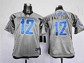 Youth Nike Colts 12 Andrew Luck Gray Lights Out Limited Jersey